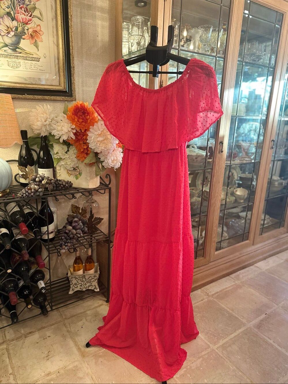 NWT Main Strip maxi dress